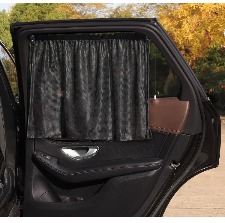 Car Curtain Sunshade Suction Cup Universal Mesh Car Sun Protection and Heat Insulation Car Side Window Privacy Curtain