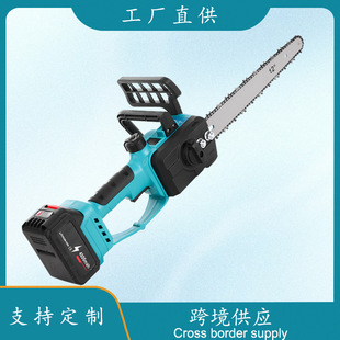 Cross-Border 12inch Lithium Battery High-Speed Saw Electric Chain Saw Household Pruning Logging Chainsaw High-Power Multi-Functional Power Tool