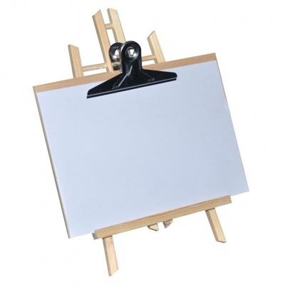 畫板美術桌面架兒童繪畫素描練習帶支架可折疊壹套帶支架夾子跨境