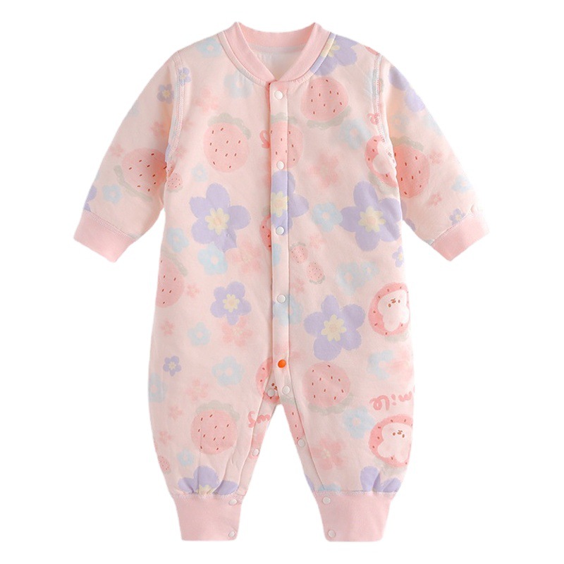 Ropa de bebé 40g Delgado acolchado mono otoño e invierno Bebé primavera y otoño cálido mameluco recién nacido Ropa