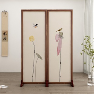 # Screen Partition Living Room Entrance Door to Door New Chinese Style Bathroom Half Wall Entry Simple Modern Movable Cover