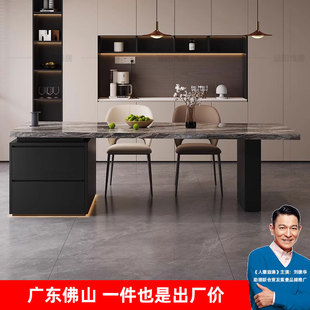 Flush Island Dining Table Venice Brown Dining Table Island Integrated Island Open Cabinet Integrated Dining Table