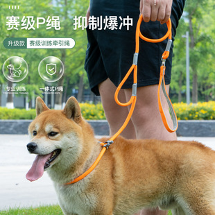 Professional Training Dog Walking Rope P Rope Traction Rope Medium and Large Dog Rope Non-Stretching Anti-Riot Anti-Breakaway Dog P Chain