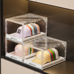 家庭用野球帽収納アーティファクト透明増粘素材ハイエンド引き出し型デスクトップ専用帽子ボックス収納ラック