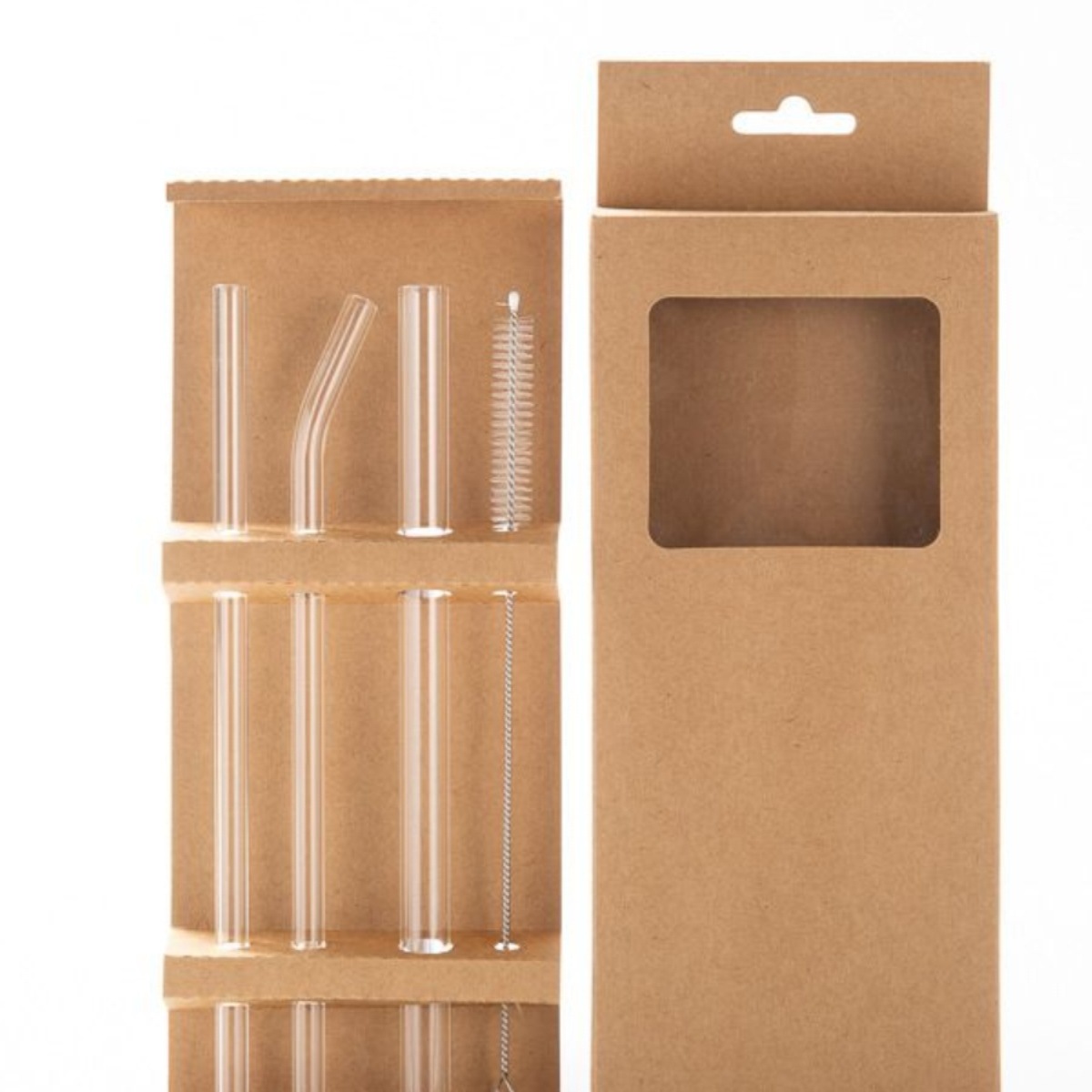 alto borosilicato de vidrio transparente straw resistente al calor y duradero conjunto de codo de viento straw resistente a la floración lápiz labial tubo de jugo