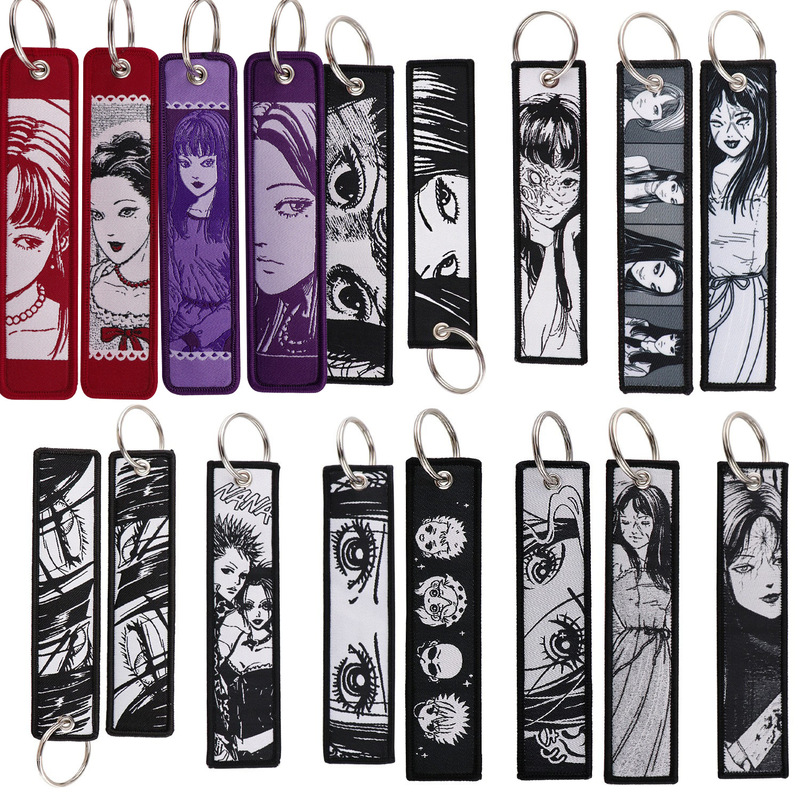 Fujinami Anime Nana Woven Label Keychain Lanyard Campus Access Card Office Id Badge Holder Fabric Trendy Cartoon