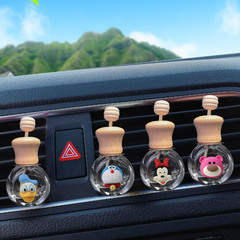 Cartoon Baby Car Air Freshener Empty Bottle Air Vent Car Fragrance Holder Teddy Bear Car Air Freshener Clip In-Car Decorative Accessory