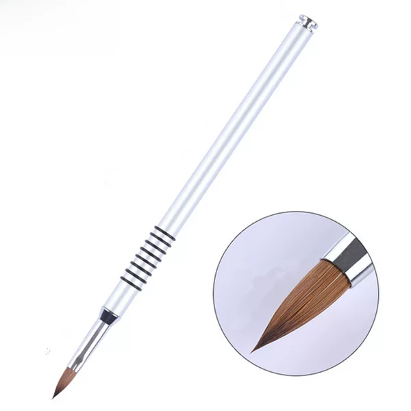 Manicure Tools Brush Carved Crystal Nail Art Pen Metal Rod Phototherapy Carved Three-Dimensional Pattern Pen