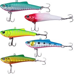 Wholesale VIB Hard Baits 6.3g 8.5cm Treble Hook Design Titanium Steel Lure For Largemouth Bass Catfish Fishing