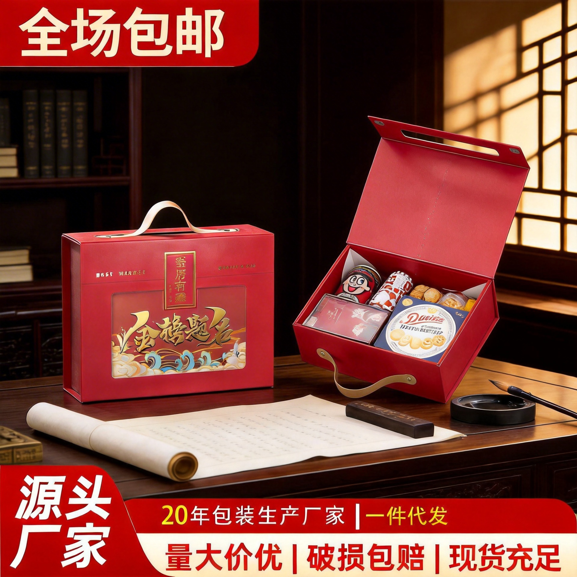 金榜题名升学宴喜糖回礼中国风谢师宴中高考毕业伴手礼品空盒硬盒