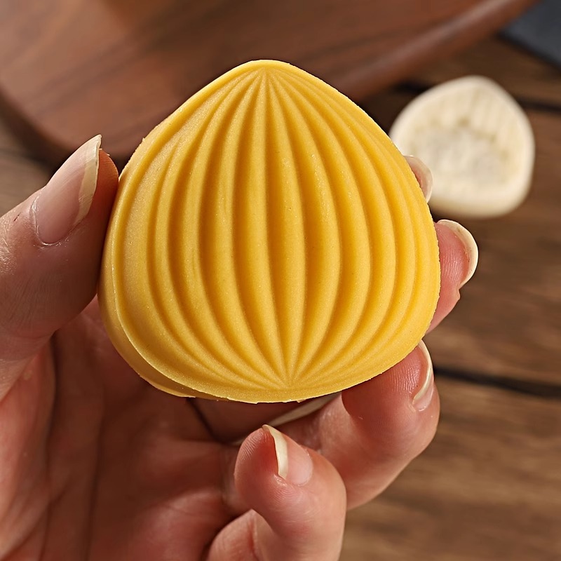 50g栗子月饼模具新款手压式家用中式糕点压花模食品级烘焙工具|undefined