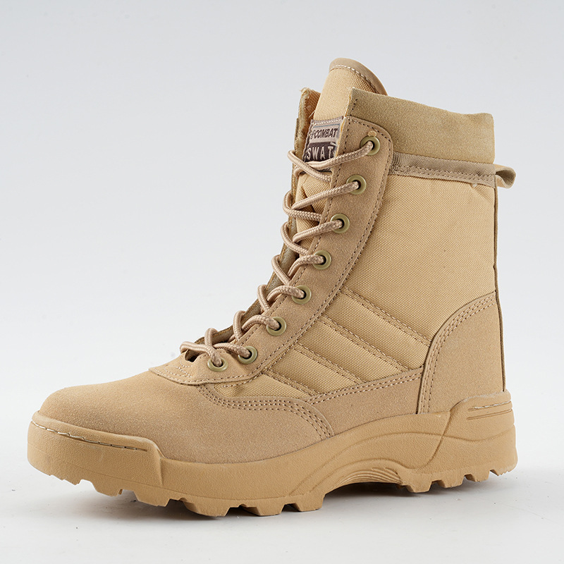 Botas de hombre botas tácticas al aire libre zapatos de montaña en stock al por mayor botas de combate zapatos de entrenamiento zapatos de entrenamiento del desierto zapatos de senderismo