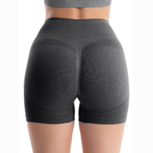 Yoga Peach Hip Shorts Women's Running Quick-Drying Breathable Sports Fitness Hip Lifting Seamless Tight Manufacturer Factory Direct Sale