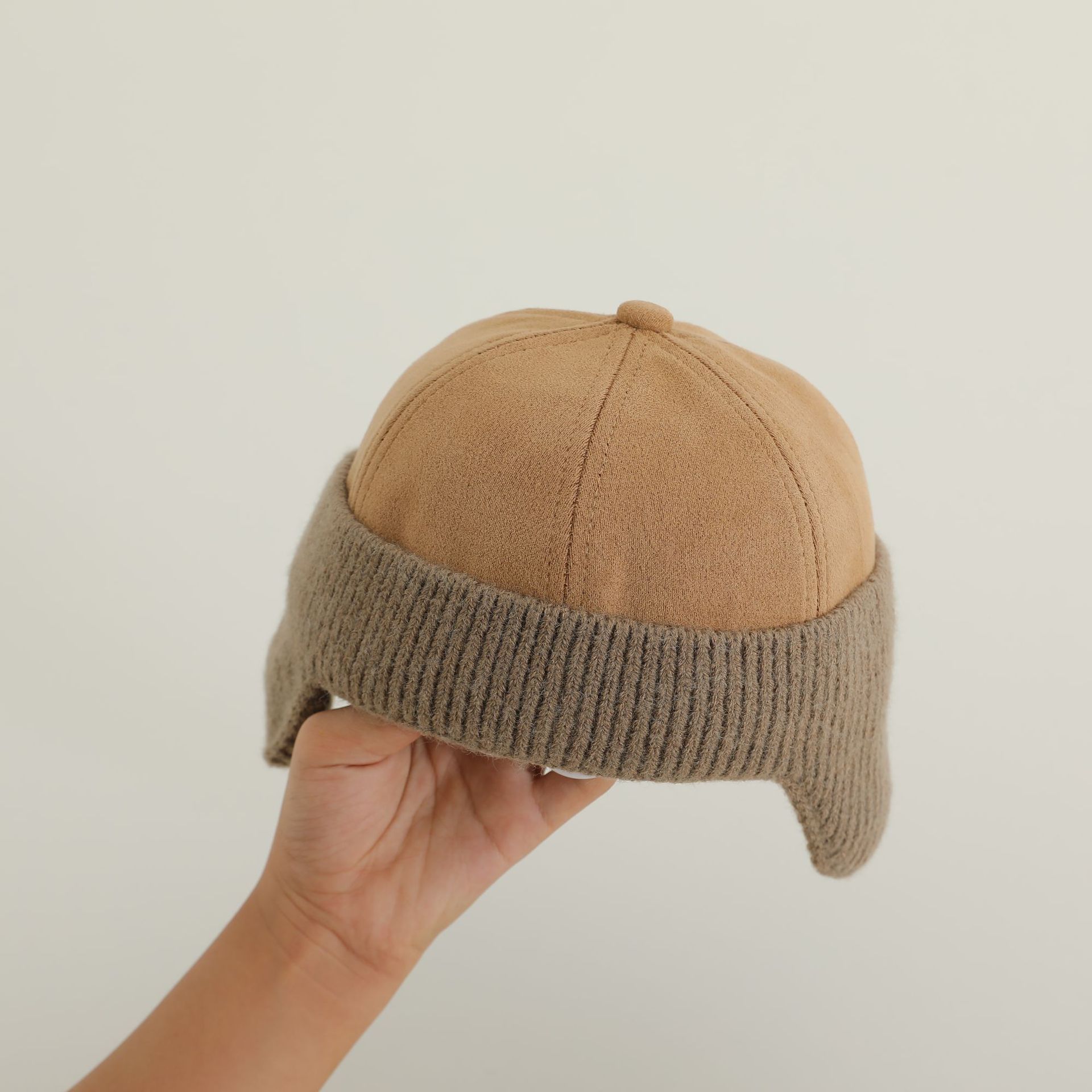 Sombreros infantiles otoño invierno letras de placa de protección de orejas sombreros principales para bebés de otoño adorable sombrero de punto de aire extranjero