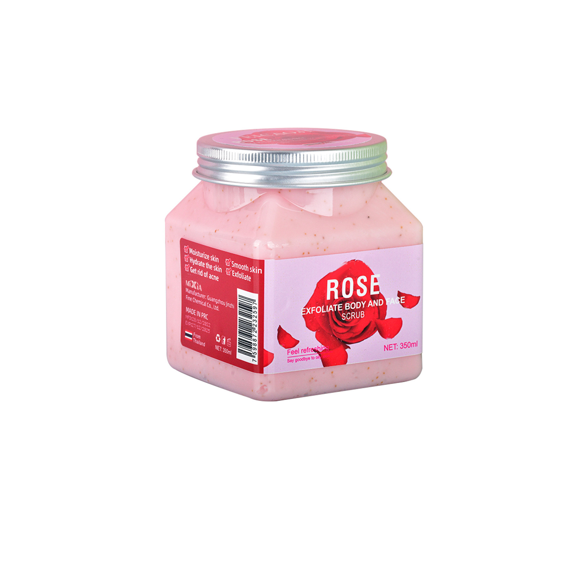 Exfoliante corporal transfronterizo para todo el cuerpo, exfoliante para piel de gallina, blanqueador, para baño, piel del cuerpo, exfoliante facial de sal marina, hidratante