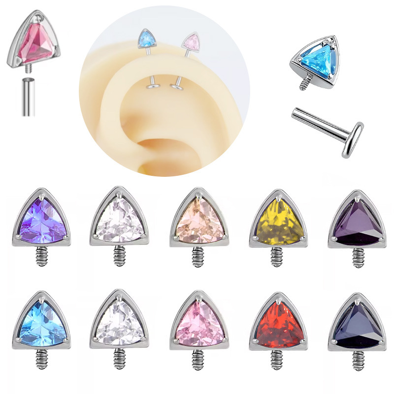 Piercing cartilagine con filettatura interna orecchini chic_voghion.com
