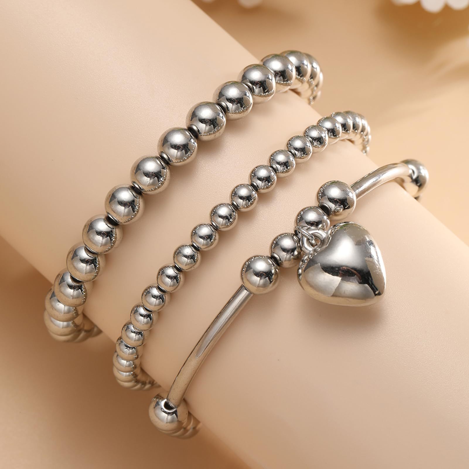 Minimalist Layered Bracelet Set, Stackable And Lightweight Design_voghion.com