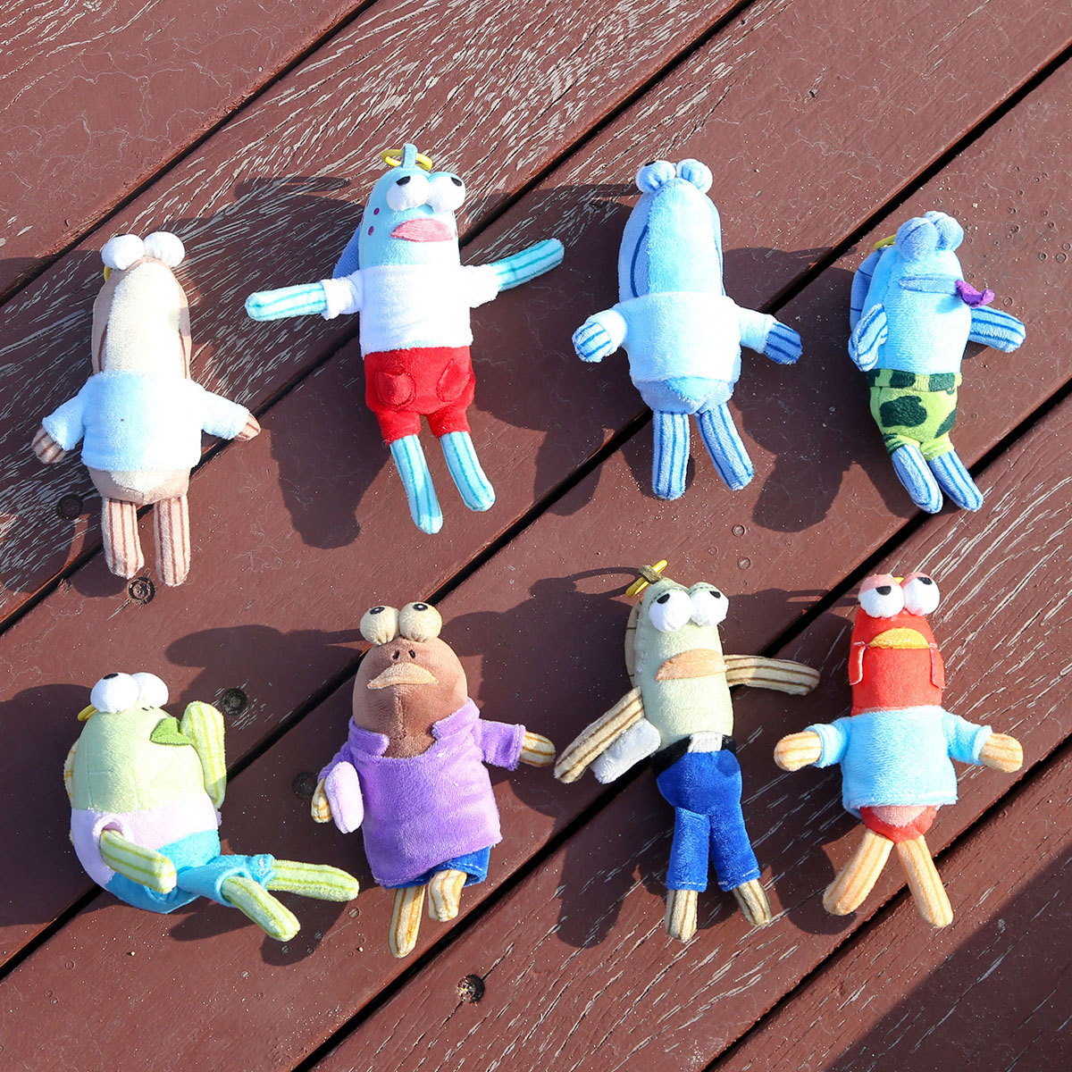 Beachburg Residents Pendant Spongebob Squarepants Cartoon Plush Toy Pendant Backpack Decoration Keychain Doll Toy