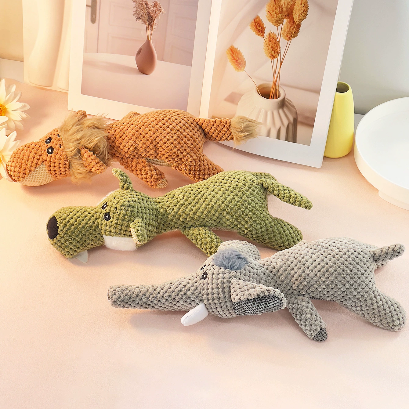 Трансграничная Новая игрушка для собак чистка зубов кукуруза бархат Интерактивная звуковая тренировка укус собаки плюшевые игрушки для домашних животных оптом