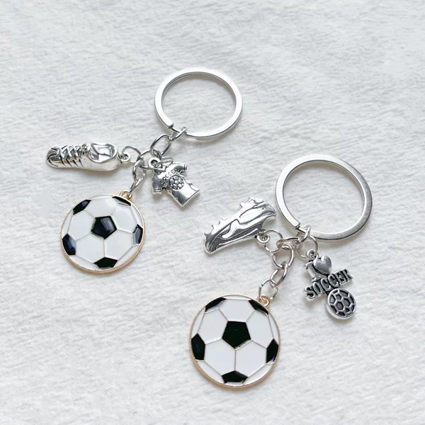 Cross-border Hot Sale Men's Sports Alloy Football Shoes Keychain Pendant Backpack Pendant Accessories Fans Gift