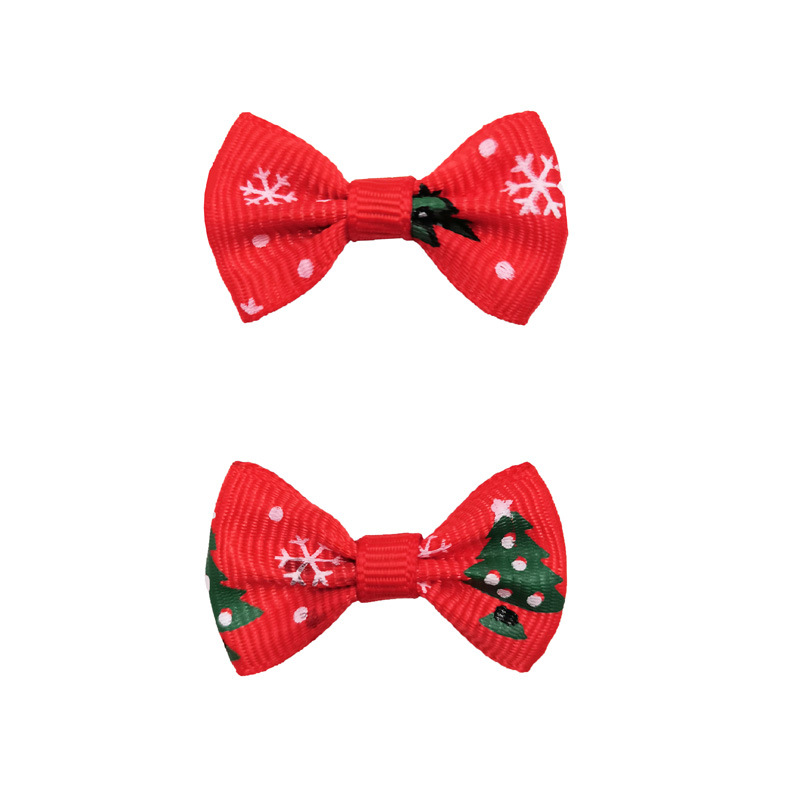 작은 눈송이 크리스마스 트리 레드