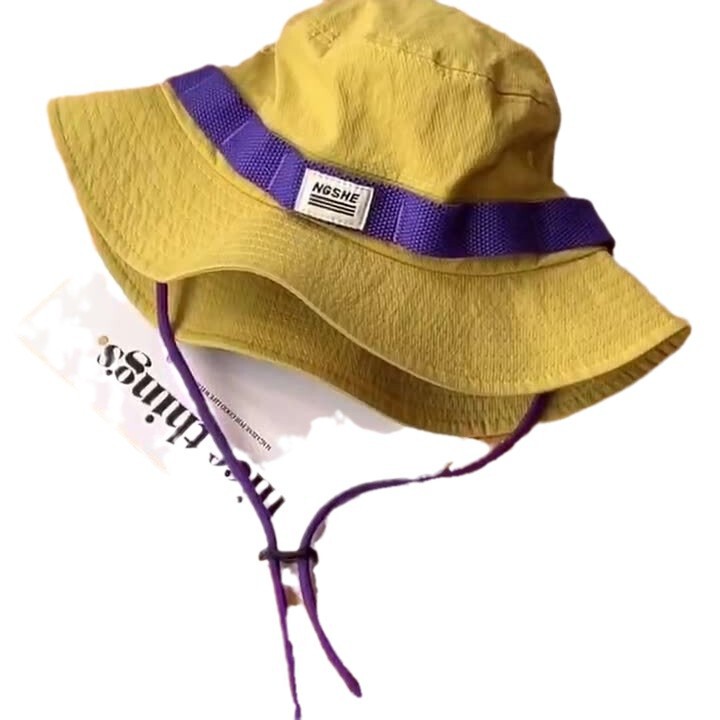 日系衝突色レトロ漁師帽子男女夏アウトドアキャンプ登山帽|undefined