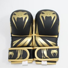 高品質肥厚耐摩耗性 MMA ハーフフィンガーファイティングトレーニング PU レザー保護快適なボクシンググローブ
