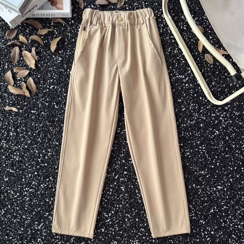 Sports Pants, Slim Pants, Cuffed Casual Pants, Men's Summer Ultra-Thin South Korean Silk Plus Fat Large Size Loose Leggings Sweatpants