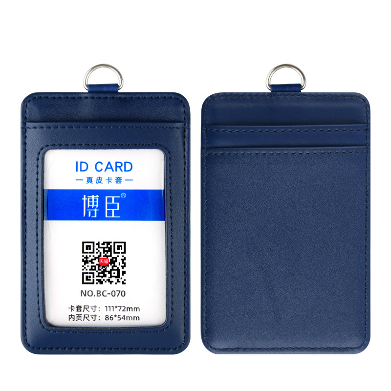 博臣真皮カードセット三枚のカードセットの証明書セットのカードセットには、ストラップ付きの仕事証明書セットのグリッド作業証明書がついています。|undefined