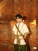 西双版纳傣族民族服装泰版男款套装拍照旅游表演服