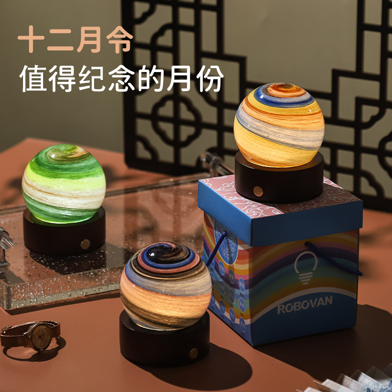 (2개) 국경 폭발물 12 월 밤 조명 스타 스카우트 꿈 행성 밤 빛 무선 고급 생일 선물 도매