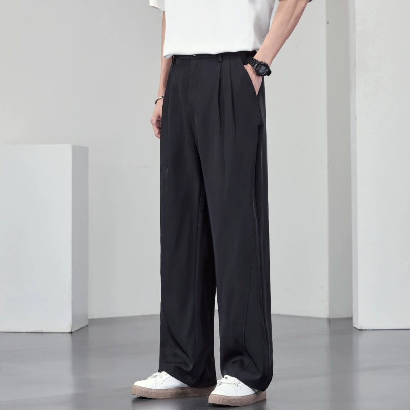 JYF-2571 вертикальные прямые брюки мужские весна и лето 2025 года