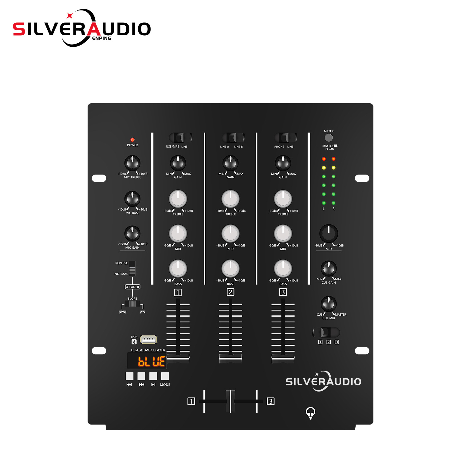国外电商专业舞台演出带效果带蓝牙多功能小型4路混音器6路调音台