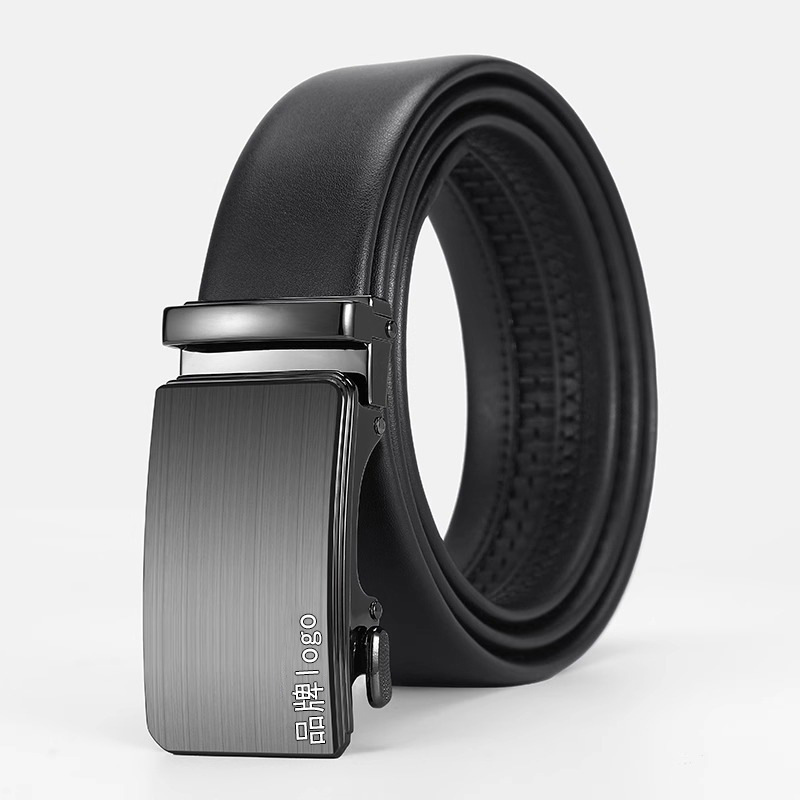 Cinturón de cuero para hombres cinturón de abrazadera automática de cuero para hombres cinturón de cuero de vaca 2025 nuevos jóvenes de mediana edad negocios