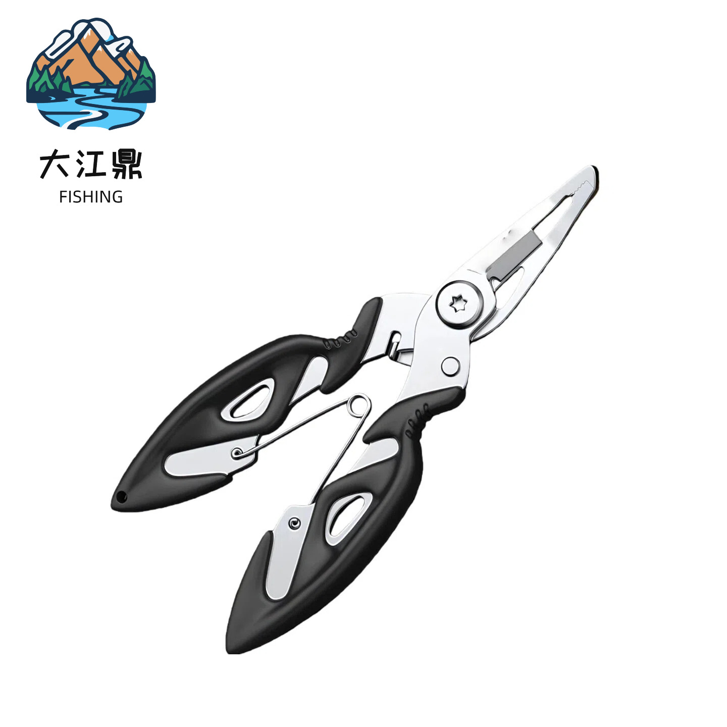 Multifunctional Micro Fishing Pliers Portable Fish Control Tool Stainless Steel Scissors for Cutting Pe Fishing Line and Opening Steel Rings Fishing Scissors for Unhooking