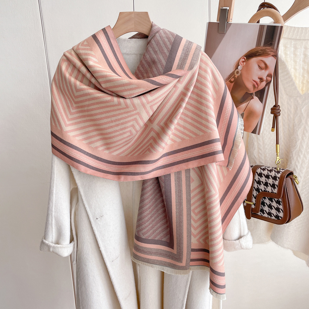 Bufanda mujer imitación cachemira elegante fular invierno_voghion.com