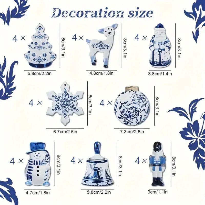 クロスボーダー新しいクリスマスツリーディッカイアント装飾品ディカイアントクリスマス木製吊り下げ装飾品クリスマスパーティーの装飾|undefined