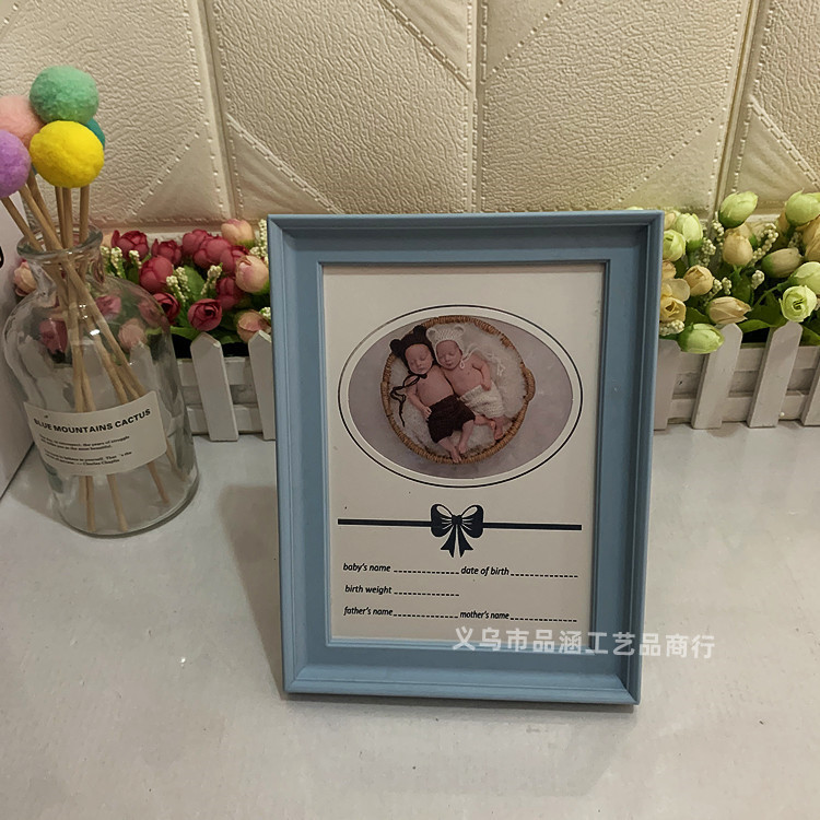 Baby Birth Record Weight Photo Frame Commemorates Birth Time Creative Photo Frame Cross-border Independent Station Photo Frame
