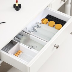 日本引き出し収納ボックス伸縮可能キッチン仕切り食器ボックス家庭用化粧品文房具整理ボックス