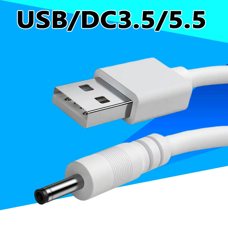 Питание кабель USB к DC двухжильный чистая медь круглая гнездо 3.5*1.35 мобильный микрофон аудио перезаряжаемый кабель