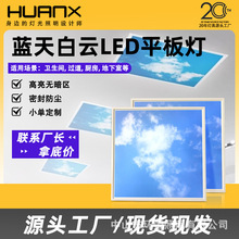 蓝天白云晴空花灯集成吊顶LED平板灯铝扣板厨房卫生间客餐厅过道