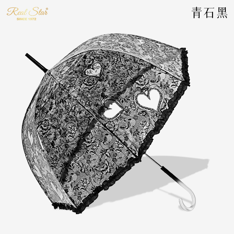 RST European Style Umbrella Holiday Wedding Lace Umbrella Plastic Transparent Birdcage Sunny Umbrella