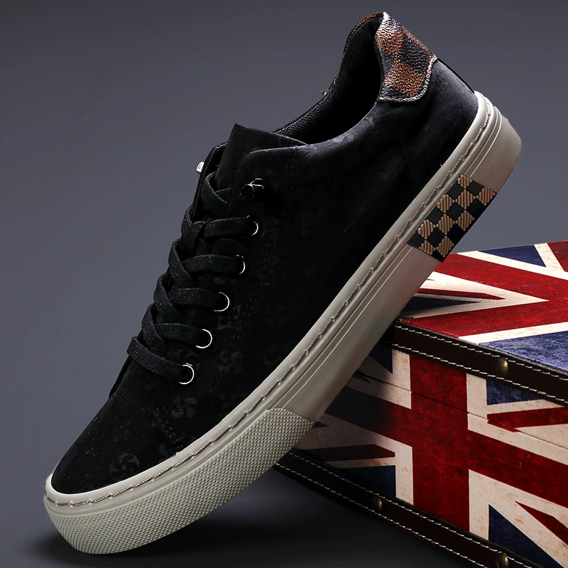 Мужские осенние модные универсальные низкие кеды из дышащей ткани.