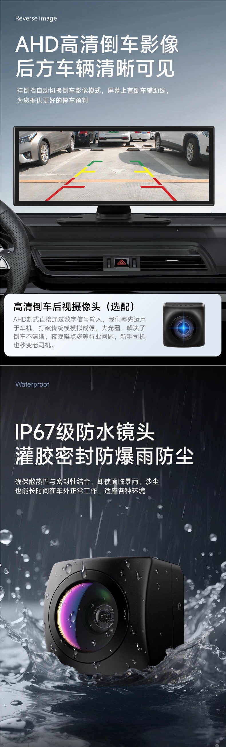 Jiuyin Wireless Carplay Portable Screen Car Navigation Device Hicar Smart Screen Dash Cam All-in-One Machine