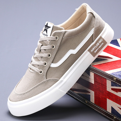 Men's shoes 24123 spring new men's shoes Korean style trendy low-top flat sneakers men's canvas shoes sneakers