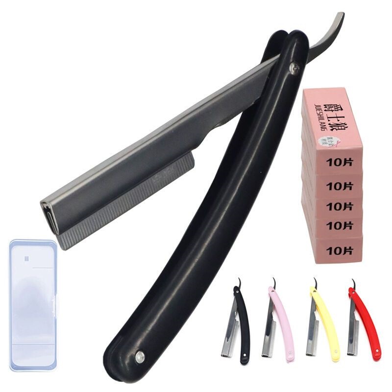 Barber Manual Old-Fashioned Razor Plastic Razor Shaving Razor Hairdressing Razor Hair Cutting Razor Hair Shaving Knife Barber Manual Old-Fashioned Razor Plastic Razor Shaving Razor Hairdressing Razor Hair Cutting Razor Hair Shaving Knife