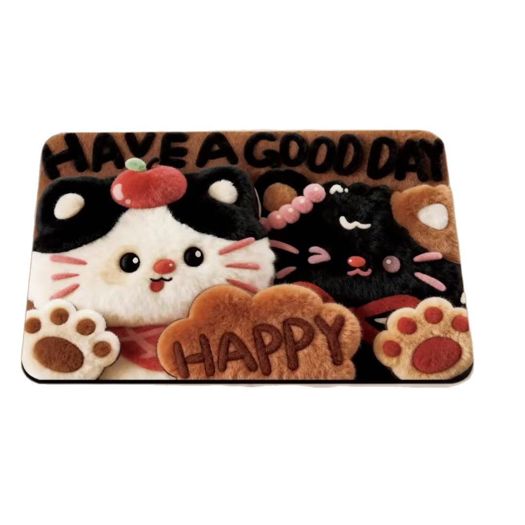 3d Illusion Bathroom Mat, Soft Absorbent Quick Dry Non-slip Rug_voghion.com