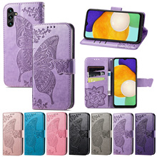 批发适用三星A06手机皮套翻盖 PU压花皮革保护套Galaxy A16手机壳