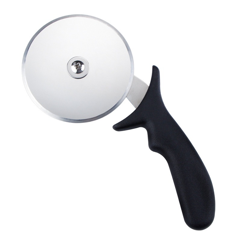 Stainless steel pizza cutter roller cutter cake cutter single wheel pizza wheel cutter pizza shovel cake shovel baking tool