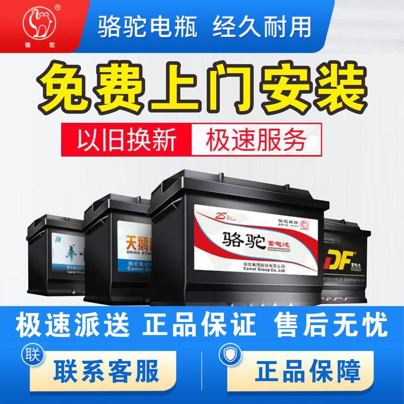 Free Door-To-Door Installation] Camel Battery Car Battery 12V45Ah60H New Battery Swan Df
